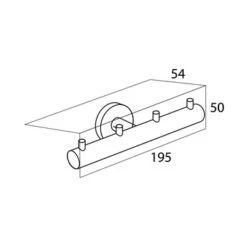 Tiger Haak Boston 4-delig Chroom 5 Tiger Haak Boston 4-delig Chroom -Tiger 123 3643