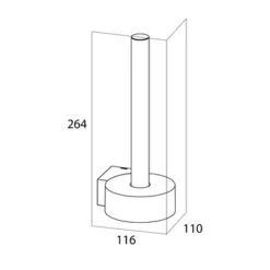Tiger Reserverolhouder Nomad Hangend Zwart -Tiger 123 3671