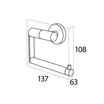 Tiger Toiletrolhouder Boston RVS 5 Tiger Toiletrolhouder Boston RVS - Afbeelding 5