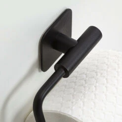 Tiger Toiletrolhouder Colar Zonder Klep Zwart -Tiger 123 3706