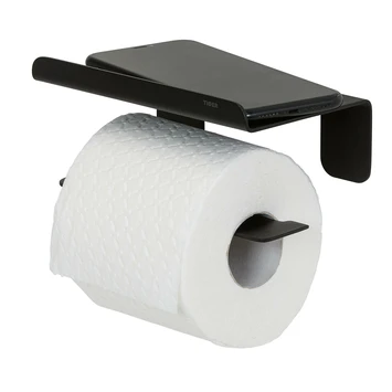 Tiger Colar Toiletrolhouder Met Planchet Zwart 3 Tiger Colar Toiletrolhouder Met Planchet Zwart - Afbeelding 3