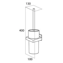Tiger Toiletborstelhouder Items Hangend Chroom -Tiger 123 3739