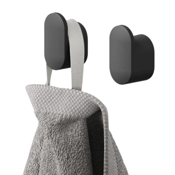 Tiger Handdoekhaak Carv Klein Zwart 2 Tiger Handdoekhaak Carv Klein Zwart - Afbeelding 2