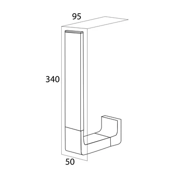 Tiger Reserverolhouder Ontario Hangend Chroom 2 Tiger Reserverolhouder Ontario Hangend Chroom - Afbeelding 2