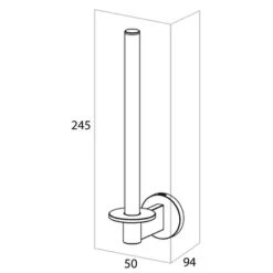 Tiger Reserverolhouder Noon Zwart 9 Tiger Reserverolhouder Noon Zwart -Tiger 123 3759