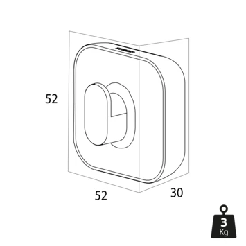 Tiger Handdoekhaak Carv Groot Zwart 6 Tiger Handdoekhaak Carv Groot Zwart - Afbeelding 6