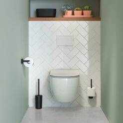 Tiger Toiletrolhouder Carv Zonder Klep Zwart 8 Tiger Toiletrolhouder Carv Zonder Klep Zwart -Tiger 123 3790