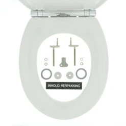 Tiger WC Bril Boston Wit/Chroom Kunststof Met Softclose -Tiger 123 3858