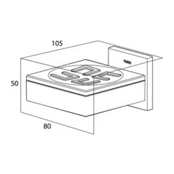Tiger Zeepbakje Items Hangend RVS -Tiger 123 386
