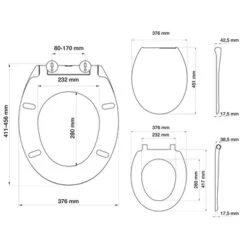 Tiger WC Bril Mason Wit Kunststof Met Softclose -Tiger 123 3883