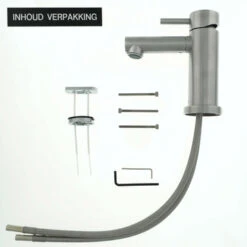 Tiger Wastafelkraan Boston Met Hendel RVS -Tiger 123 3924