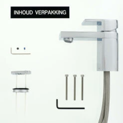 Tiger Wastafelkraan Items Met Hendel Chroom -Tiger 123 3956