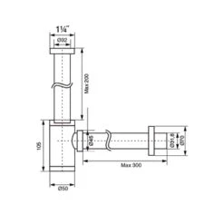 Tiger Design Bekersifon 5/4 RVS 5 Tiger Design Bekersifon 5/4 RVS -Tiger 123 3983