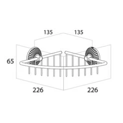 Tiger Ivy Hoekkorf Chroom/wit 7 Tiger Ivy Hoekkorf Chroom/wit -Tiger 123 508