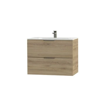 Tiger Studio Badkamermeubel 80 Cm Chalet Eiken Met Wastafel Polybeton Hoogglans Wit Greep Rvs Plat 3 Tiger Studio Badkamermeubel 80 Cm Chalet Eiken Met Wastafel Polybeton Hoogglans Wit Greep Rvs Plat - Afbeelding 3