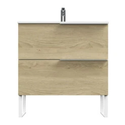 Tiger Badmeubelset Pocket 80 Cm Met 2 Lades Naturel Eik Incl. Looppoten 18 Tiger Badmeubelset Pocket 80 Cm Met 2 Lades Naturel Eik Incl. Looppoten -Tiger 123 558