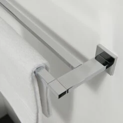 Tiger Dubbel Handdoekrek Items Chroom -Tiger 123 578