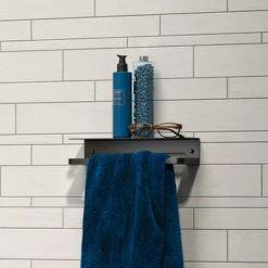 Tiger Douchemand Met Handdoekhouder Caddy Zw -Tiger 123 6