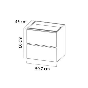 Tiger Karlo Badkamermeubel 60 Cm Naturel Eiken Met Wastafel Hoogglans Wit 7 Tiger Karlo Badkamermeubel 60 Cm Naturel Eiken Met Wastafel Hoogglans Wit - Afbeelding 7