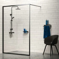 Tiger Douchemand Met Handdoekhouder Caddy Zw -Tiger 123 7