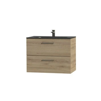 Tiger Studio Badkamermeubel 80 Cm Chalet Eiken Met Wastafel Polybeton Mat Zwart Greep Rvs Afgerond 3 Tiger Studio Badkamermeubel 80 Cm Chalet Eiken Met Wastafel Polybeton Mat Zwart Greep Rvs Afgerond - Afbeelding 3