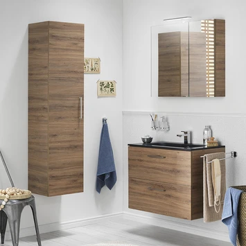 Tiger Studio Badkamermeubel 80 Cm Chalet Eiken Met Wastafel Polybeton Mat Zwart Greep Rvs Afgerond 4 Tiger Studio Badkamermeubel 80 Cm Chalet Eiken Met Wastafel Polybeton Mat Zwart Greep Rvs Afgerond - Afbeelding 4