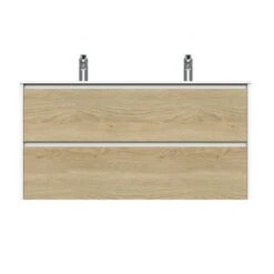 Tiger Reverse Meubelset 120 Cm Met 2 Lades Naturel Eik / Mat Wit Inclusief Oval Wastafel Dubbel Mat Wit 12 Tiger Reverse Meubelset 120 Cm Met 2 Lades Naturel Eik / Mat Wit Inclusief Oval Wastafel Dubbel Mat Wit -Tiger 123 752