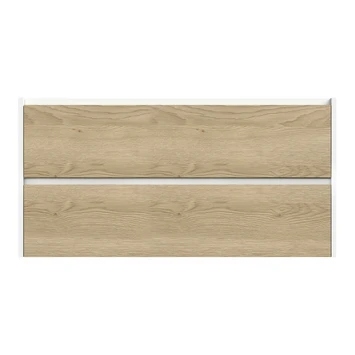 Tiger Reverse Meubelset 120 Cm Met 2 Lades Naturel Eik / Mat Wit Inclusief Oval Wastafel Dubbel Mat Wit 5 Tiger Reverse Meubelset 120 Cm Met 2 Lades Naturel Eik / Mat Wit Inclusief Oval Wastafel Dubbel Mat Wit - Afbeelding 5