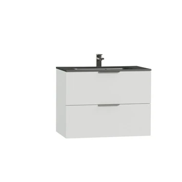 Tiger Studio Badkamermeubel 80 Cm Hoogglans Wit Met Wastafel Polybeton Mat Zwart Greep Rvs Plat 1 Tiger Studio Badkamermeubel 80 Cm Hoogglans Wit Met Wastafel Polybeton Mat Zwart Greep Rvs Plat