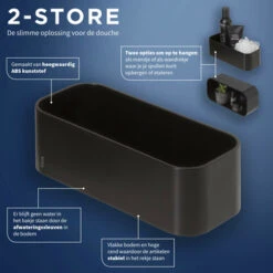 Tiger Wandrek/douchemand 2-store 25cm Zwart -Tiger 123 809