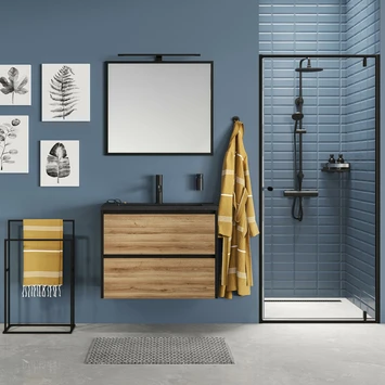 Tiger S-line Frame Spiegel 60x70 Cm Mat Zwart 3 Tiger S-line Frame Spiegel 60x70 Cm Mat Zwart - Afbeelding 3