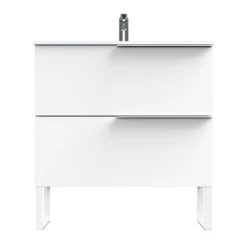 Tiger Badmeubelset Pocket 80 Cm Met 2 Lades Wit Incl. Looppoten -Tiger 123 863