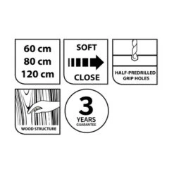 Tiger Badkamermeubel Studio 60cm Chalet Eik/witte Waskom Met Vierkante Greep 17 Tiger Badkamermeubel Studio 60cm Chalet Eik/witte Waskom Met Vierkante Greep -Tiger 123 941