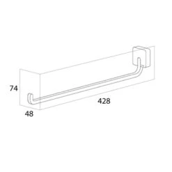 Tiger Handdoekrek Impuls RVS -Tiger 123 951
