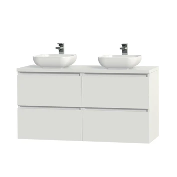 Tiger Karlo Badkamermeubelset 120 Cm Hoogglans Wit Met Wit Houten Wasblad En Glanzend Witte Keramische Waskom 1 Tiger Karlo Badkamermeubelset 120 Cm Hoogglans Wit Met Wit Houten Wasblad En Glanzend Witte Keramische Waskom